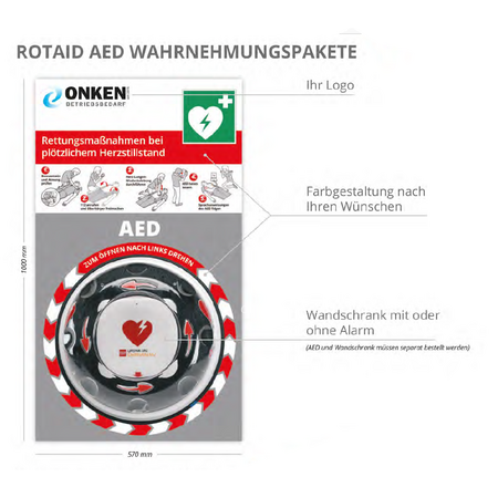 AED Wahrnehmungswand ROTAID-CR2
