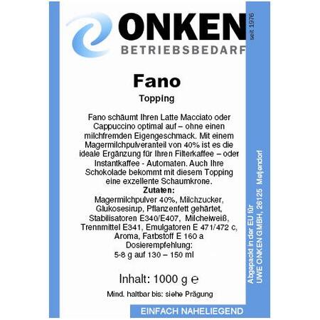 Fano Topping, 1000g