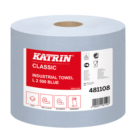 KATRIN Classic Industrial Towel L2 Blue laminated 