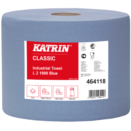 Katrin Classic L2 blue Putzpapier auf Rolle