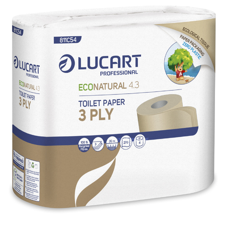 Lucart 811C54 Toilettenpapier EcoNatural 4.3