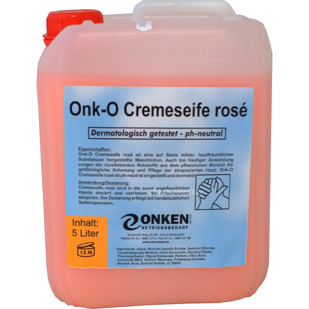 O! Onk-O Cremeseife rosé, 5 Liter 