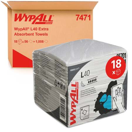 WypAll® L40 Wischtücher gefaltet 7471